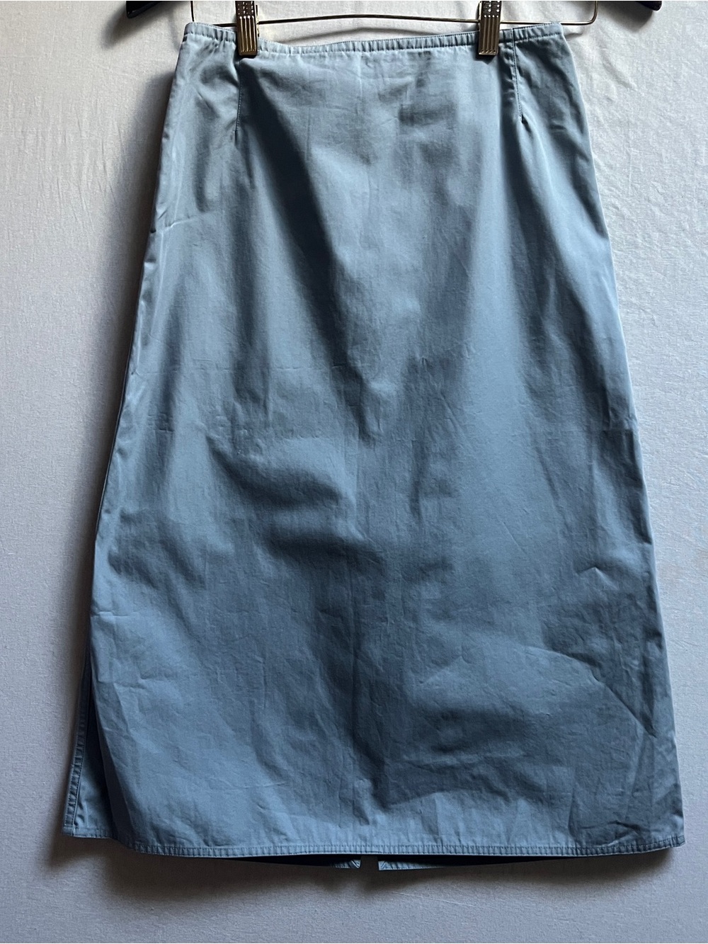 Sofie D'Hoore Crisp Cotton Back Slit Midi Pencil Skirt Size 2